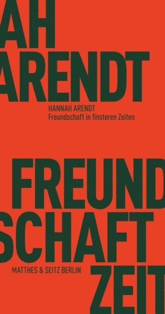 Freundschaft in finsteren Zeiten (inbunden)