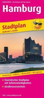 Hamburg, city map 1:18,000 (hftad)