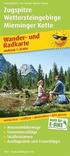 Zugspitze - Wetterstein Mountains - Mieminger Chain, hiking and cycling map 1:35,000