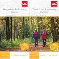 Wanderkarte Rothaarsteig Süd / Nord. 1 : 50 000