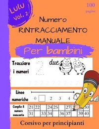 Libro di tracciamento dei numeri per bambini in eta prescolare (häftad)