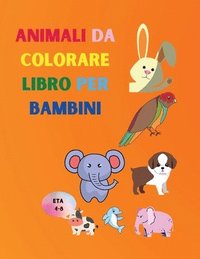 Animali da colorare libro per bambini - Serge Green - Häftad  (9783986210021)
