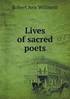 Lives of sacred poets