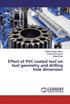 Effect of PVC coated tool on tool geometry and drilling hole dimension