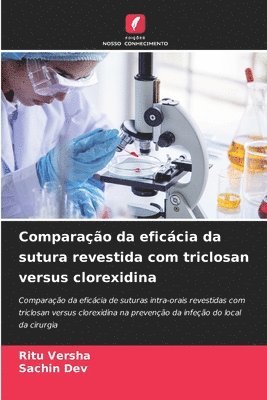 Comparação da eficácia da sutura revestida com triclosan versus clorexidina (häftad)