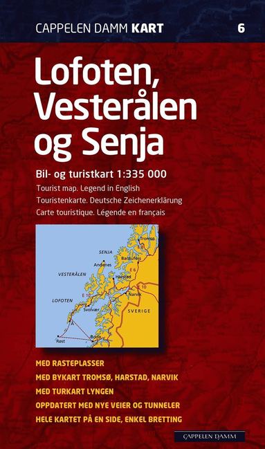 Lofoten, Vester�len og Senja Norge CK6 karta : 1:335000 (inbunden)