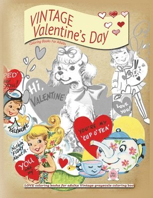VINTAGE Valentines day coloring books for adults (hftad)