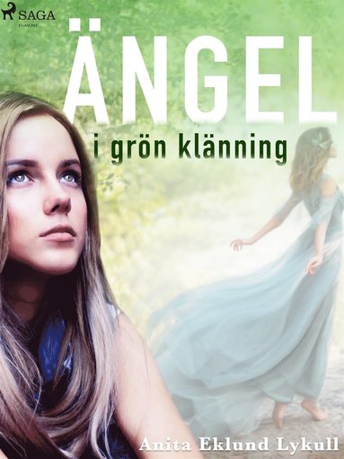 Ängel i grön klänning (kartonnage)