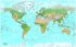 Världskarta i rör 70x100 cm