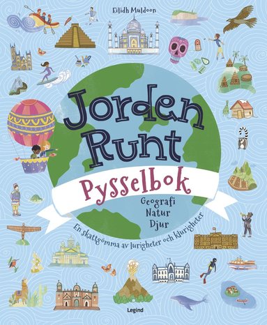 Jorden runt pysselbok (kartonnage)