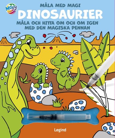 M�la med vatten. Dinosaurier (inbunden)