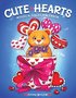 Cute Hearts. Mysig och gullig Cozy Coloring m�larbok fr�n Coloring Book Cafe