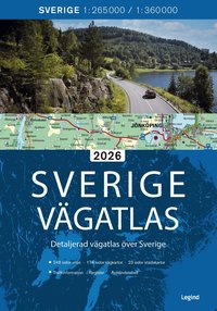Omslag: Sverige vägatlas 2026