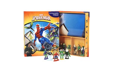 Spiderman (sagobok, figurer, lekmatta) (inbunden)