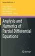 Analysis and Numerics of Partial Differential Equations