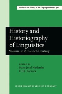 History and Historiography of Linguistics (e-bok)