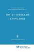 Soviet Theory of Knowledge