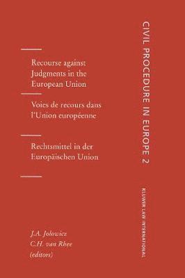 Recourse against Judgments in the European Union (häftad)