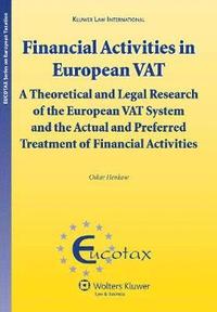 Financial Activities in European VAT (inbunden)