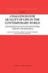 Challenges for Quality of Life in the Contemporary World