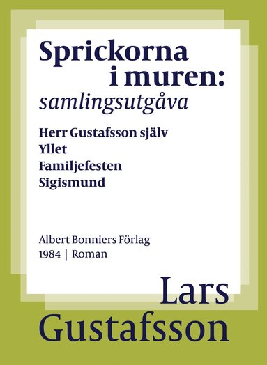 Sprickorna i muren : samlingsutgva Herr Gustafsson sjlv; Yllet; Familjefesten; Sigismund; En biodlares dd (e-bok)