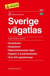 Sverige Vägatlas 2013 Motormännen - 1:250000-1:400000 (häftad)