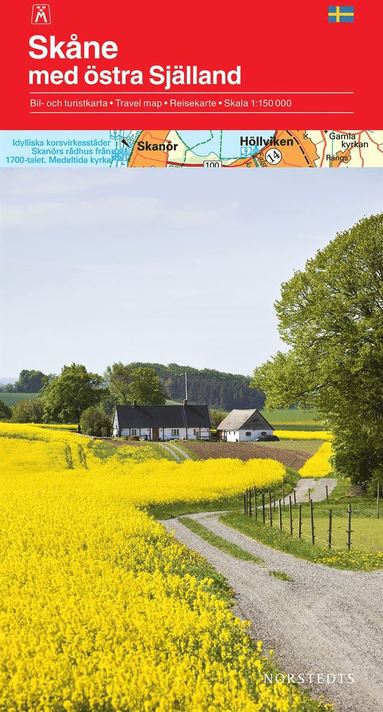 Skåne med Östra Själland Karta : 1:150000 (storpocket)