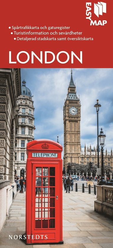 London EasyMap stadskarta (häftad)