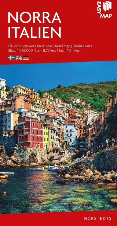 Norra Italien EasyMap : Skala 1:675.000 (hftad)