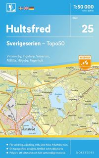 25 Hultsfred Sverigeserien Topo50 : Skala 1:50 000