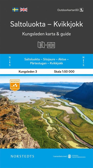 Saltoluokta Kvikkjokk Kungsleden 3 Karta och guide : Outdoorkartan 1:50 000 (storpocket)