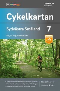 Cykelkartan Blad 7 Sydvästra Småland : Skala 1:90 000 - Falsad