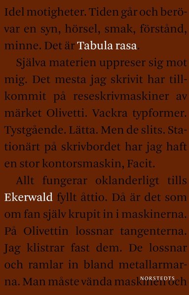 Tabula rasa : fragment av ett liv (inbunden)