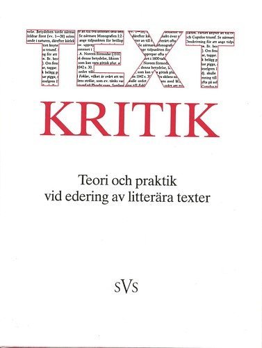 Textkritik : teori och praktik vid edering av litterära texter (pocket)