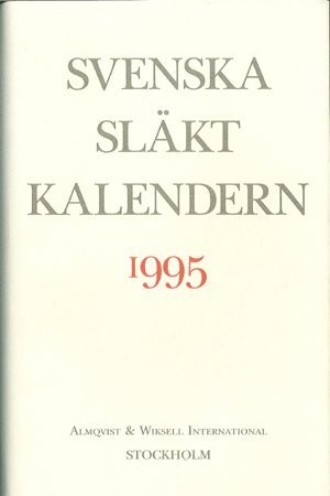 Svenska Slktkalendern 1995 (inbunden)