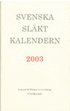 Svenska Slktkalendern 2003