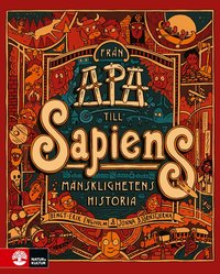 Omslag: Från apa till sapiens : mänsklighetens historia