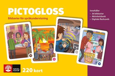 Pictogloss Bildserier fr sprkundervisning (kartonnage)