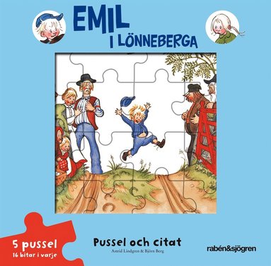 Emil i Lönneberga - Pussel och citat - Pusselbok (kartonnage)