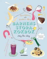 Omslag: Barnens stora kokbok : steg för steg