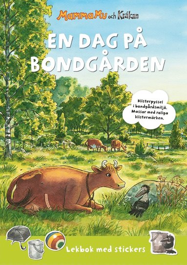 Mamma Mu: En dag p bondgrden : Lekbok med stickers (inbunden)