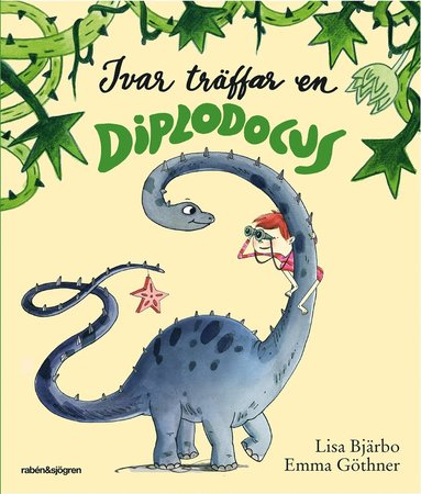 Ivar trffar en diplodocus (kartonnage)