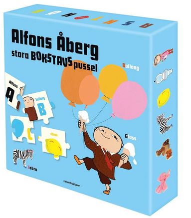 Alfons berg stora bokstavspussel (spel)