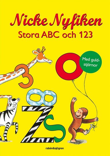 Nicke Nyfiken Stora ABC och 123 (inbunden)