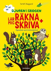 Omslag: Djuren i skogen lär mig räkna + skriva