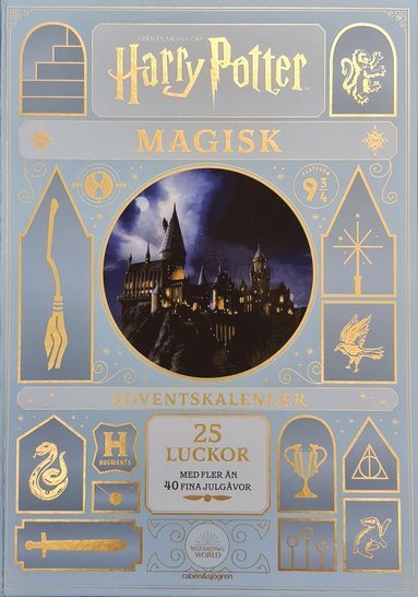 Harry Potter Magisk adventskalender : 25 luckor med fler n 40 fina julgvor (inbunden)