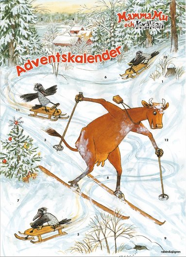 Adventskalender - Mamma Mu och Krkan : Julkul med Mamma Mu och Krkan (kartonnage)
