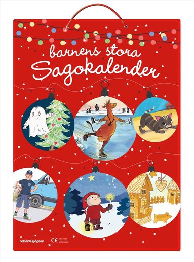 Barnens stora sagokalender : Adventskalender med 24 minibcker (inbunden)