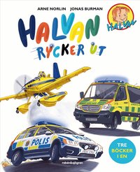 Omslag: Halvan rycker ut (tre böcker i en)