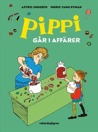 Omslag: Pippi går i affärer